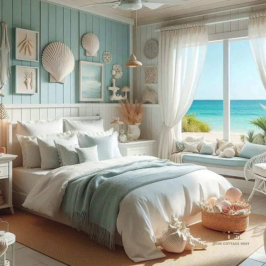 35 Gorgeous Blue And Cream Bedroom Ideas That Are Totally Doable 8 Coastal-Inspired Blue and Cream Bedroom