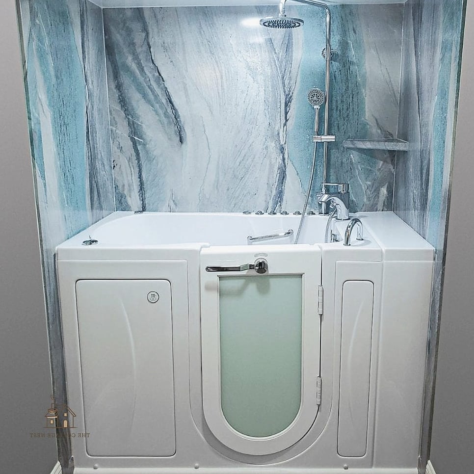 Compact Apartment-Style Shower Tub Combo