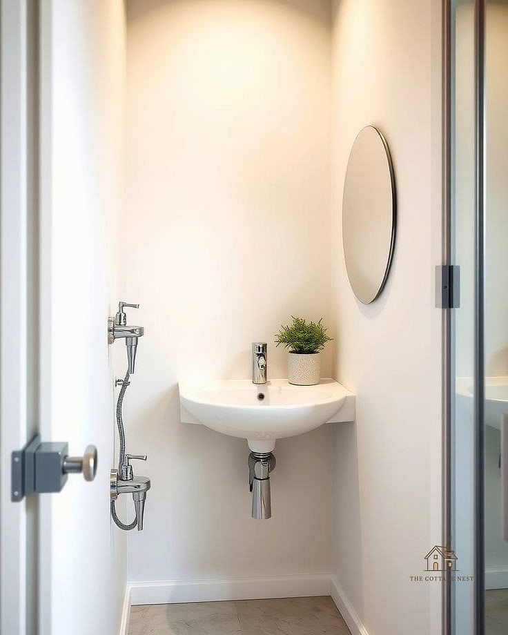Compact Corner Sink