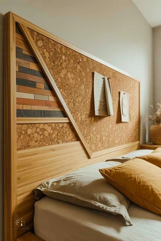35 Stunning Cork Board Ideas For Bedroom You'll Absolutely Love 4 Cork Board Headboard