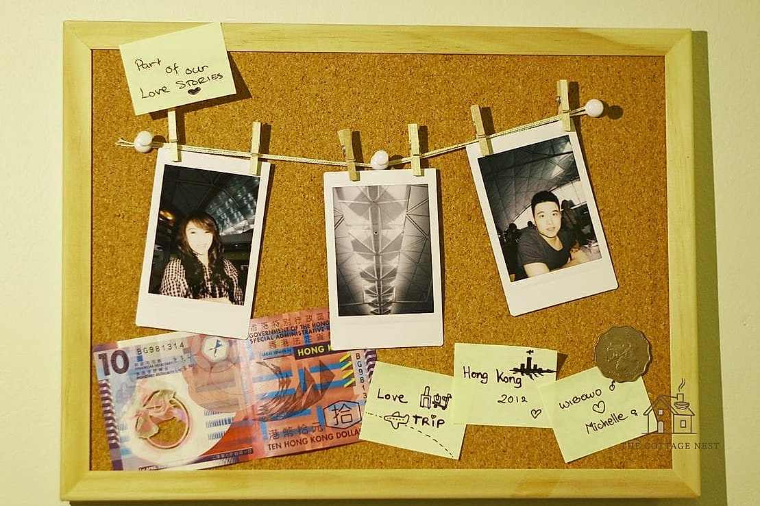 35 Stunning Cork Board Ideas For Bedroom You'll Absolutely Love 29 Cork Board with Polaroid Display