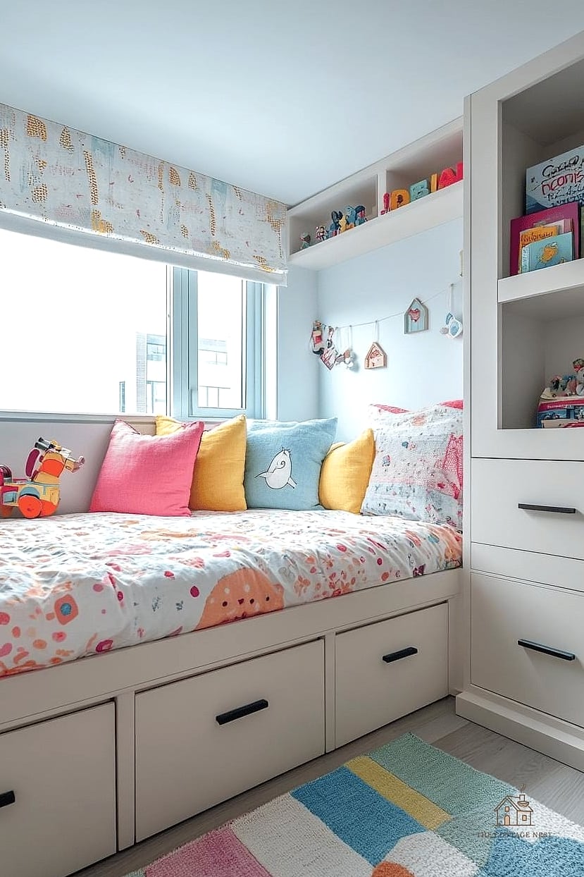 Corner Bed in a Nursery