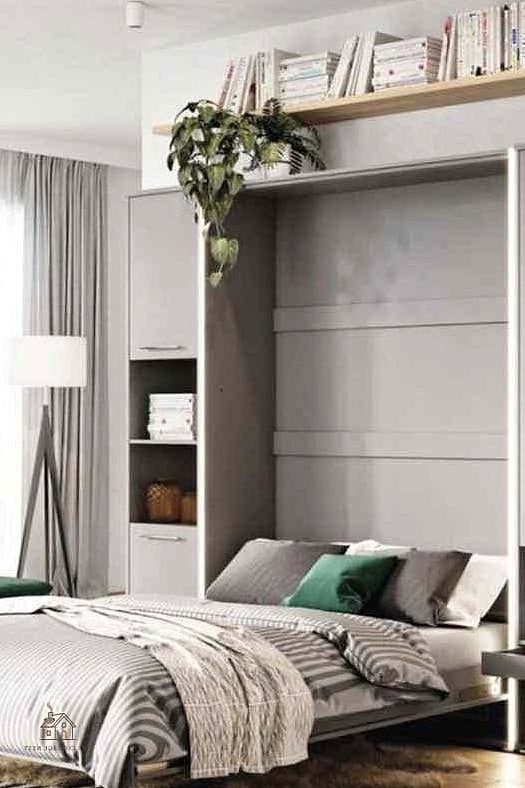 Corner Bed with a Statement Wall