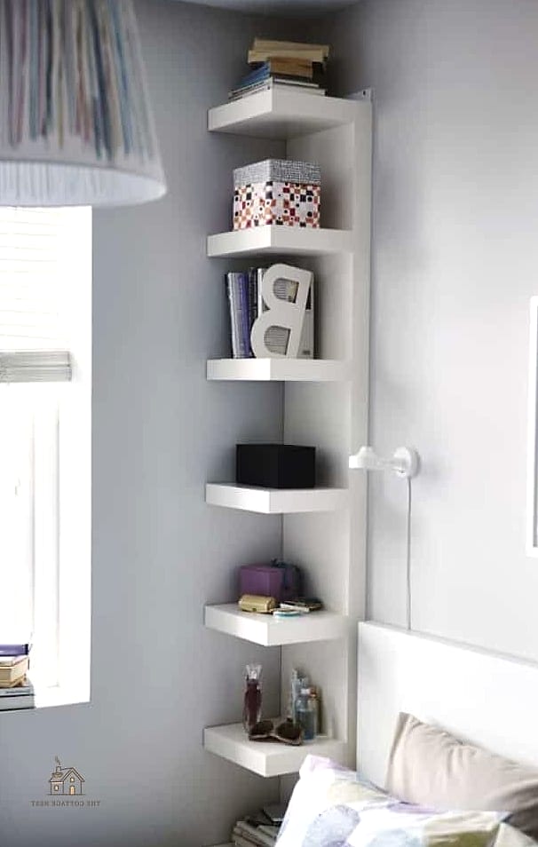 35 Chic Bedroom Storage Ideas for a Beautiful Home 21 A Corner Shelf Unit