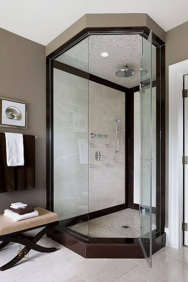 29 Dreamy Small Walk In Shower Ideas to Try This Season 12 Corner Shower Layout to Save Space