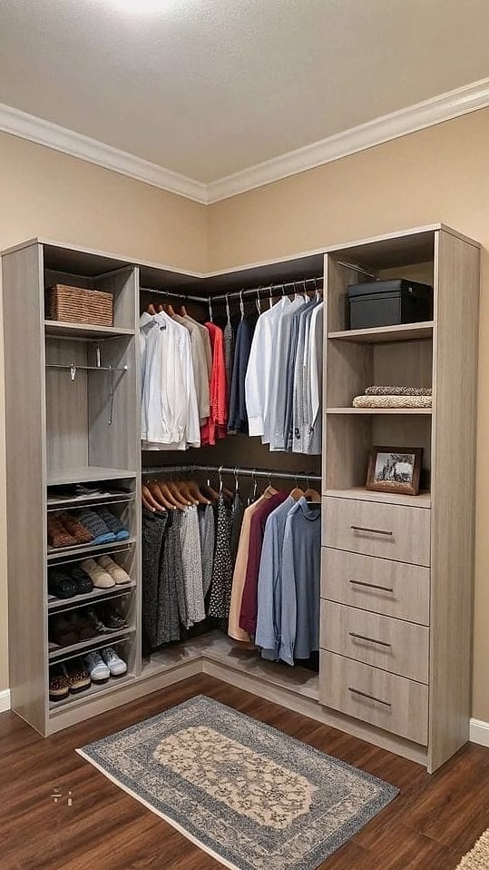 22 Dreamy Wall Closet Ideas Bedroom to Try This Season 11 Corner Wall Closet Unit