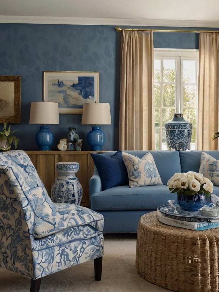 35 Gorgeous Blue And Cream Bedroom Ideas That Are Totally Doable 25 Cream Furniture with Blue Painted Dresser