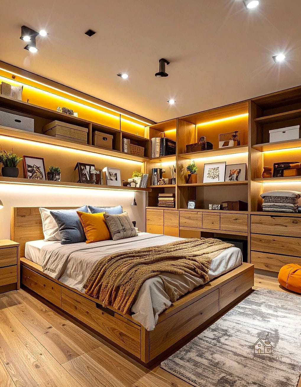 30 Amazing Basement Bedroom Ideas on a Budget 27 Create a Cozy Reading Nook With a Papasan or Accent Chair
