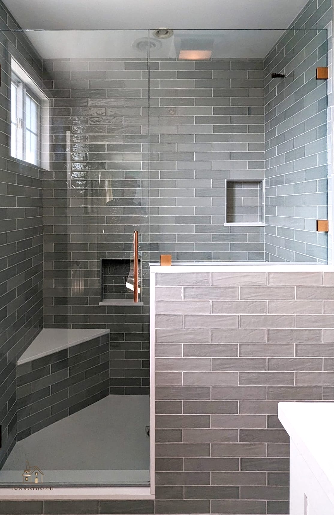 25 Dreamy Pony Wall Shower Ideas to Try This Season 17 Curbless Shower with Pony Wall Divider