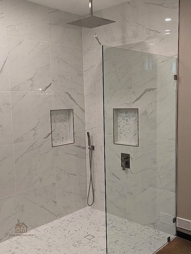 27 Dreamy Shower Niche Ideas to Try This Season 15 Curbless Shower Niche