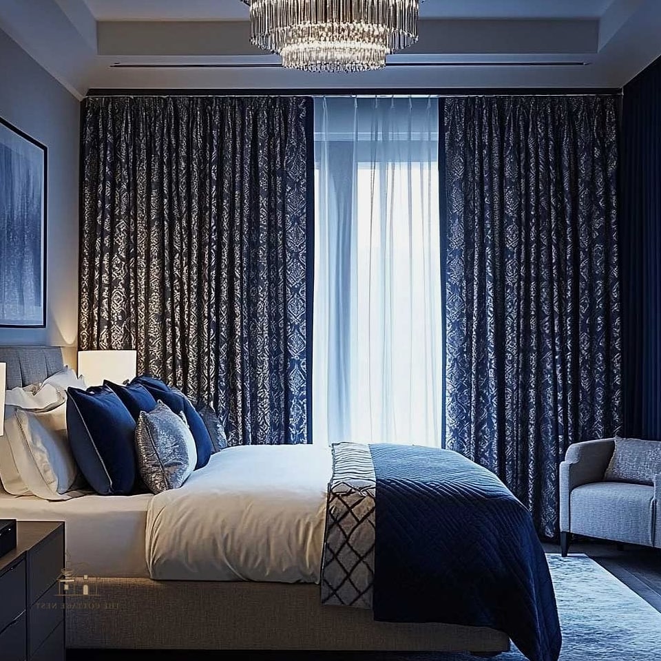 40 Clever Bedroom Curtain Ideas for Every Style 29 Curtains in a Deep Forest Green