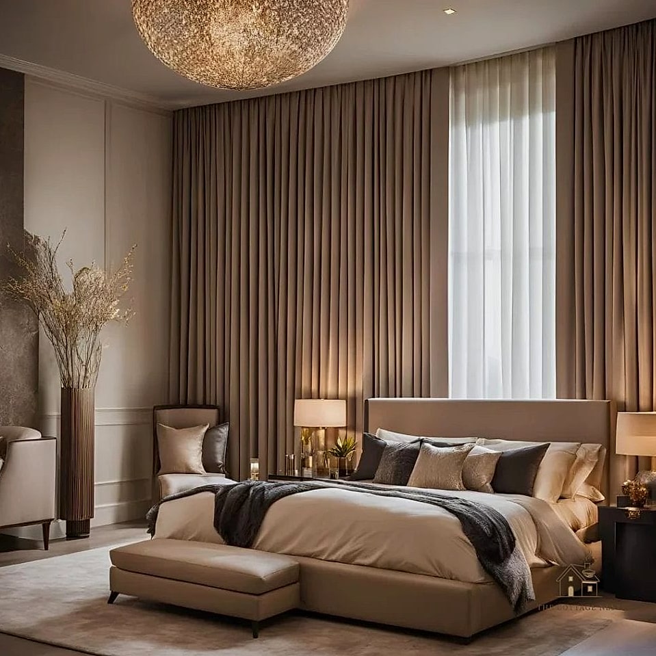 23 Beautiful Master Bedrooms Decor Ideas to Transform Your Space 21 Curtains Instead of Blinds
