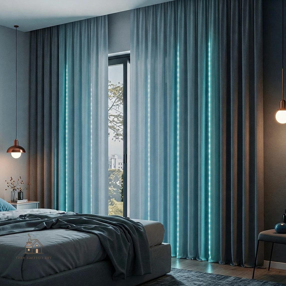 40 Clever Bedroom Curtain Ideas for Every Style 34 Curtains Made from Vintage Fabric
