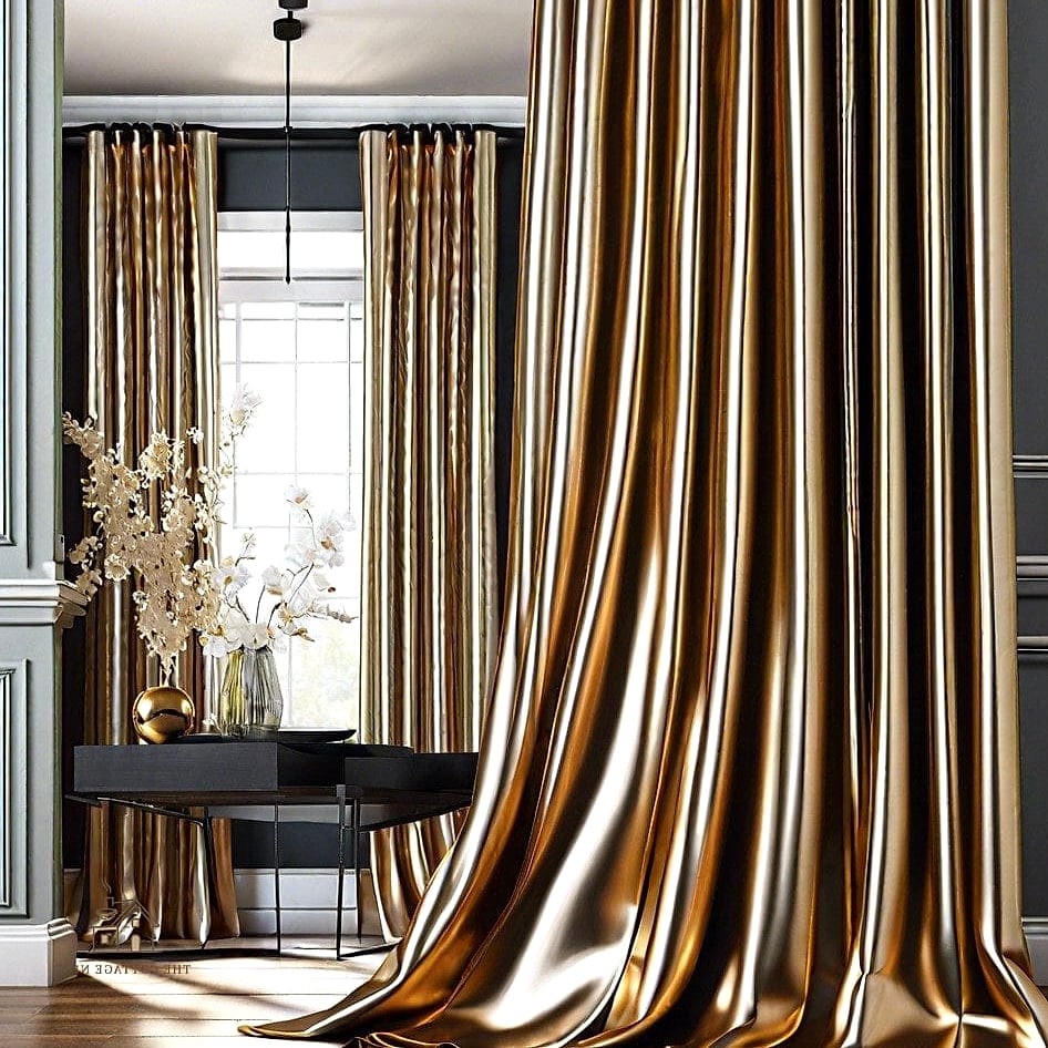 40 Clever Bedroom Curtain Ideas for Every Style 42 Curtains with a Metallic Thread Accent