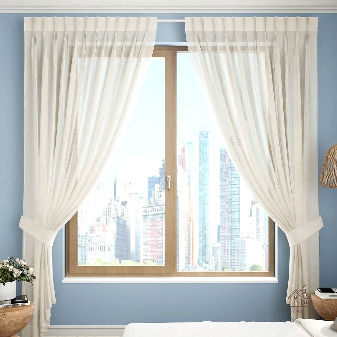 40 Clever Bedroom Curtain Ideas for Every Style 37 Curtains with a Pinch Pleat Header