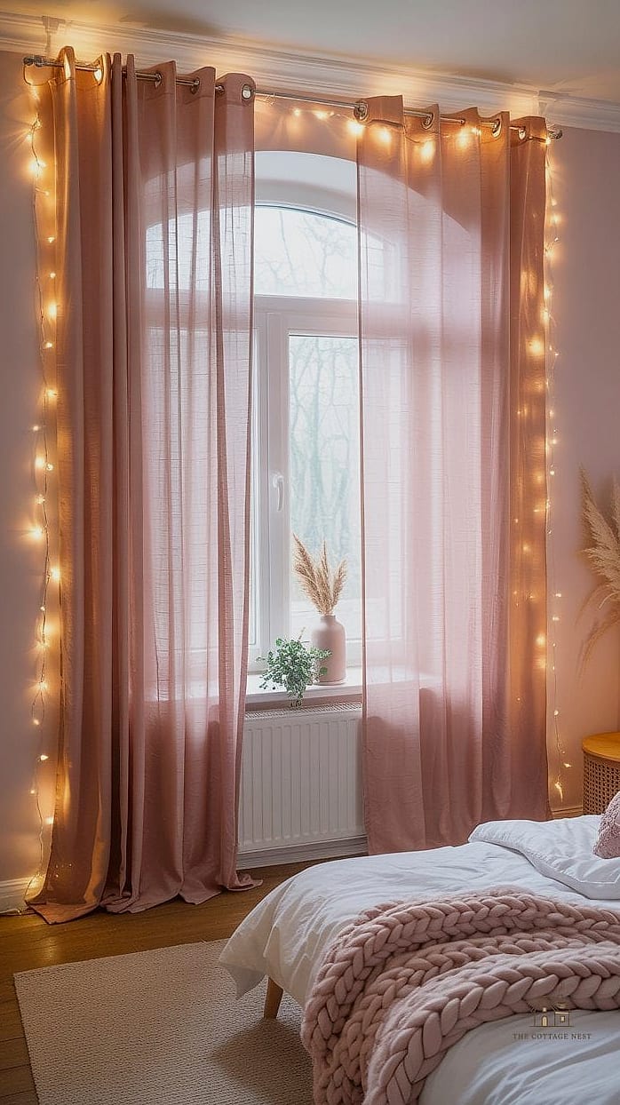 40 Clever Bedroom Curtain Ideas for Every Style 36 Curtains in a Soft Blush Pink