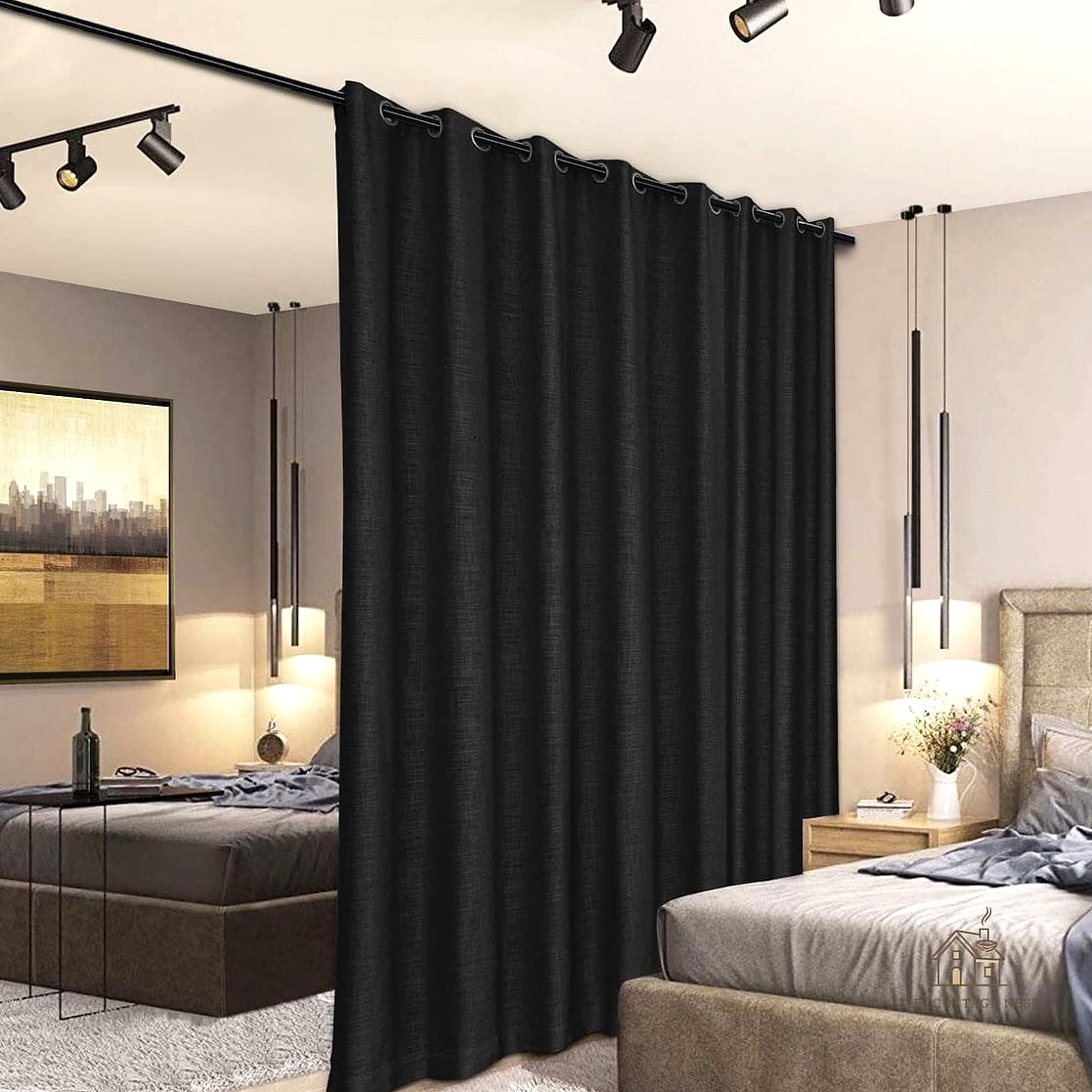 40 Clever Bedroom Curtain Ideas for Every Style 38 Curtains for a Studio Apartment Bedroom