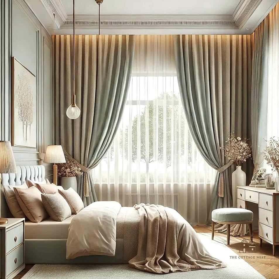 40 Clever Bedroom Curtain Ideas for Every Style 12 Curtains That Match the Wall Color