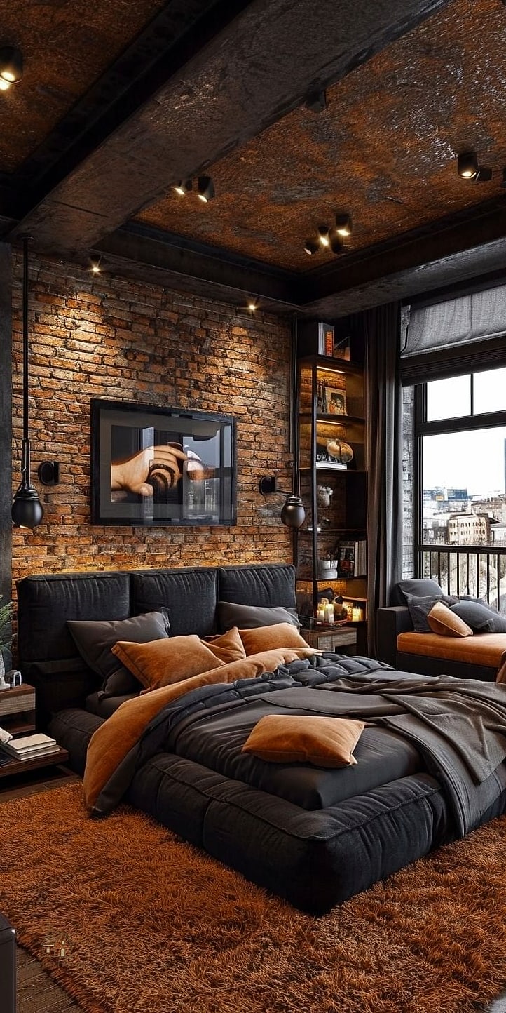 35 Brilliant Mens Bedroom Ideas to Copy Right Now 32 Custom Built-In Bookshelves
