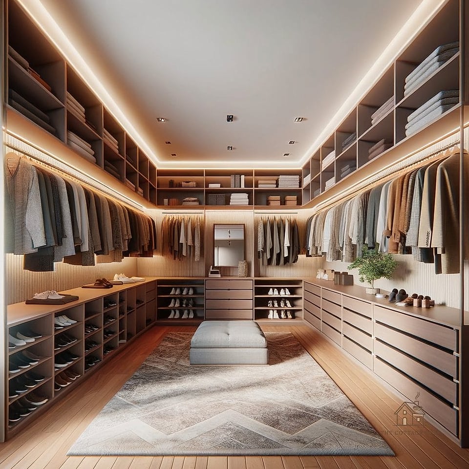 30 Dreamy Walk In Wardrobe Behind Bed to Try This Season 28 Custom Wardrobe With Built-In Jewelry Storage