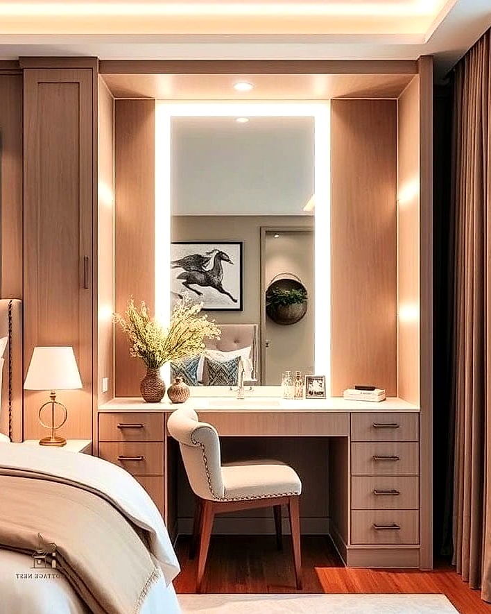 23 Beautiful Master Bedrooms Decor Ideas to Transform Your Space 16 A Dedicated Vanity Corner