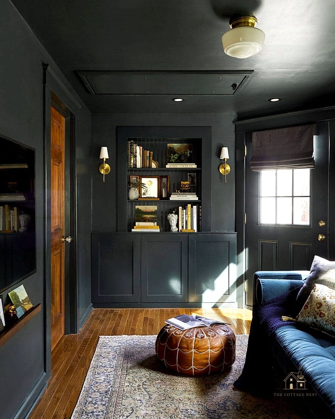 25 Stunning Color Drenching Bedroom You'll Absolutely Love 24 Deep Slate Blue