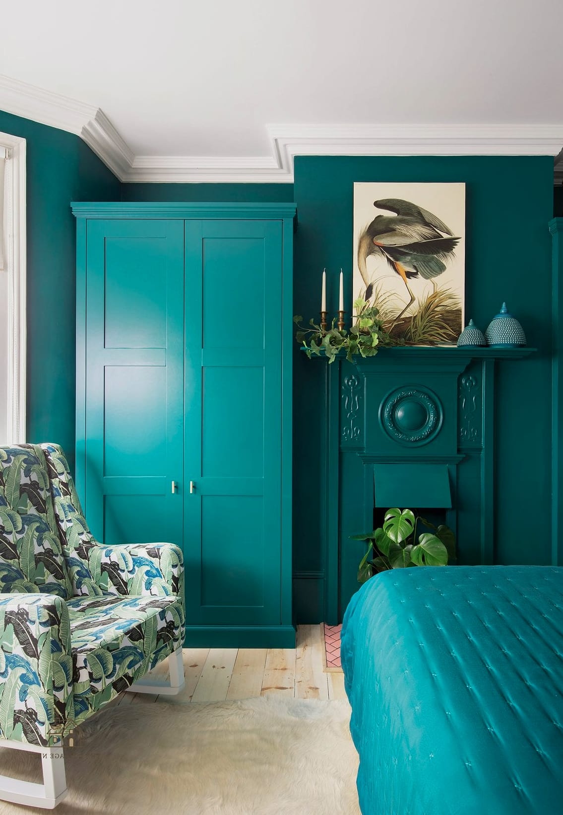 Deep Teal and Blush