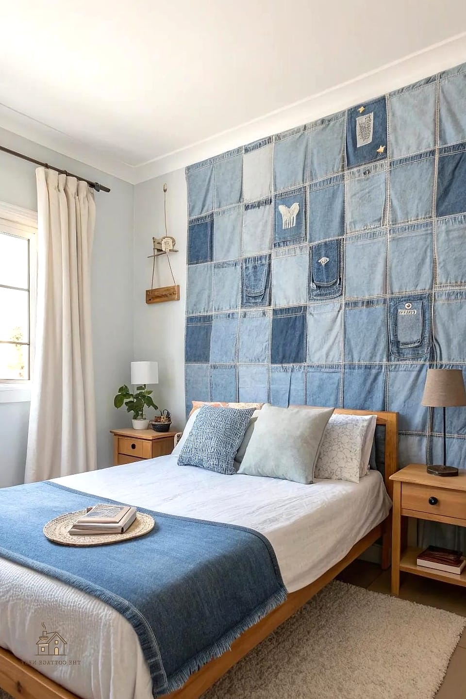 30 Cozy Blue Bedroom Decor Ideas Worth Pinning 21 Denim Blue Accent Chair