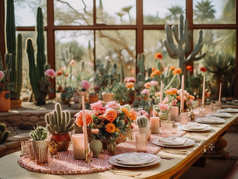 23 Stunning Boho Shower Curtain You'll Absolutely Love 12 Desert Cactus and Palm Print