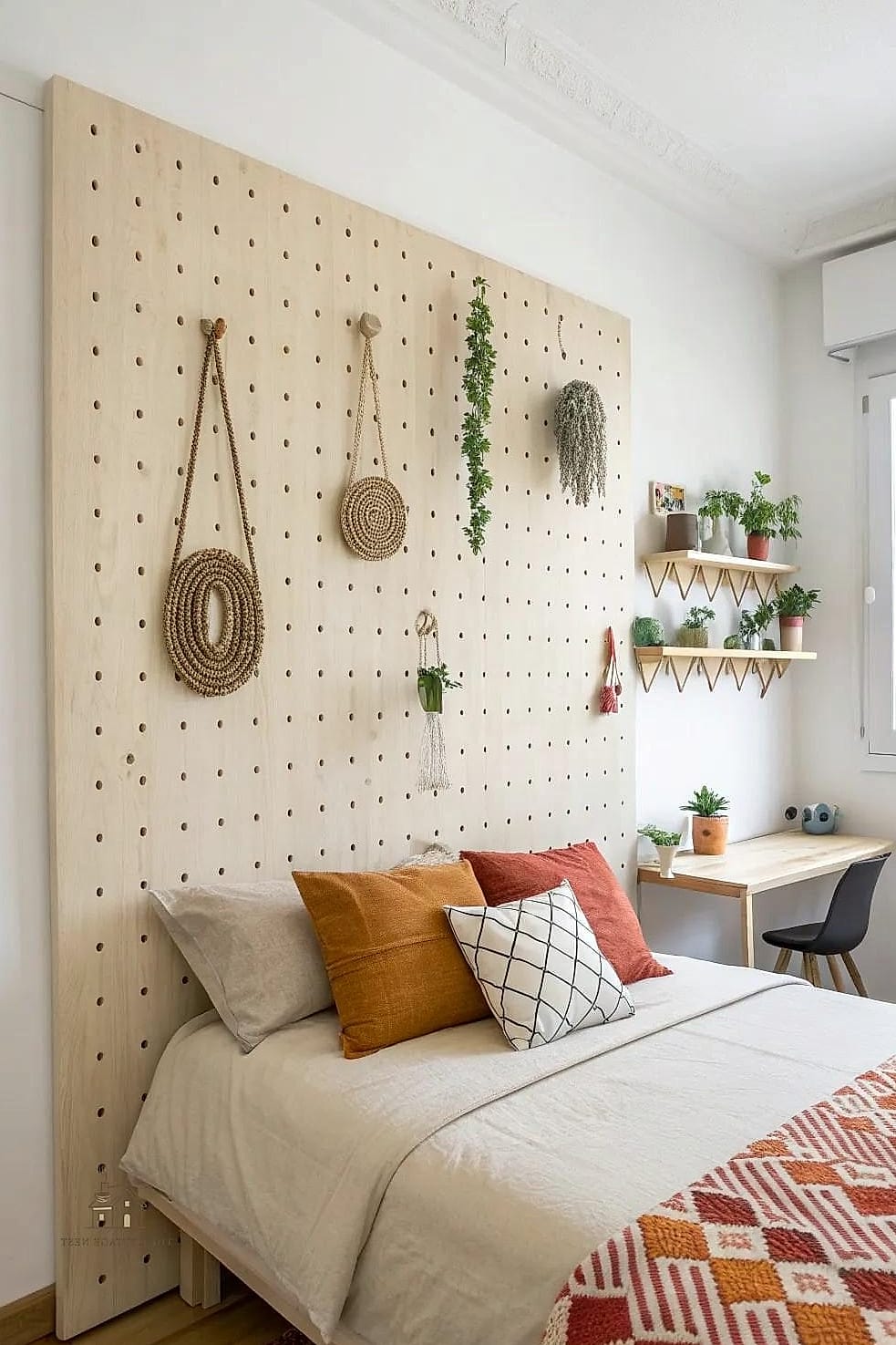 25 Creative Apartment Bedroom Decor Ideas On A Budget That Will Inspire You 20 DIY Headboard Wall with Removable Wood Panels