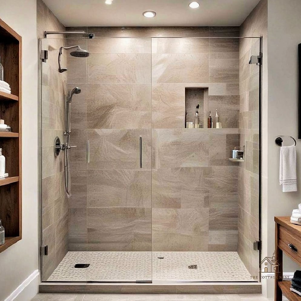 Double-Wide Shower for Extra Breathing Room