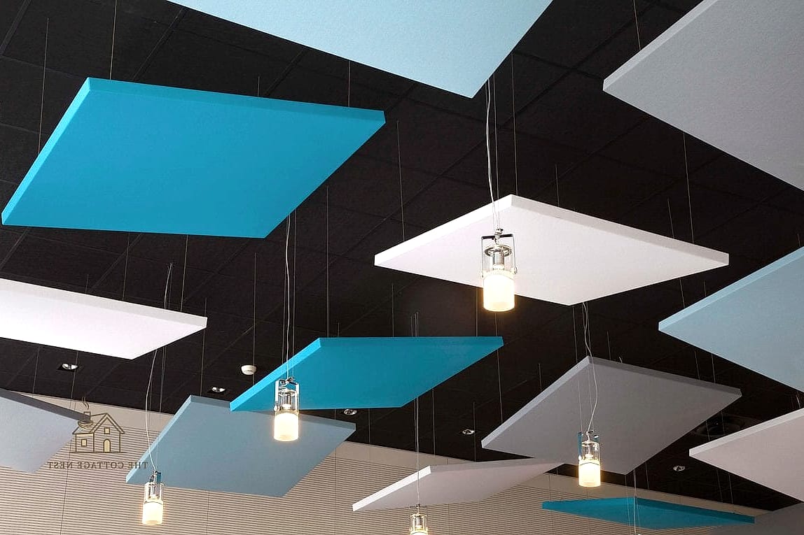 25 Clever Down Ceiling Design Bedrooms Ideas for Every Style 19 Down Ceiling with Acoustic Panels