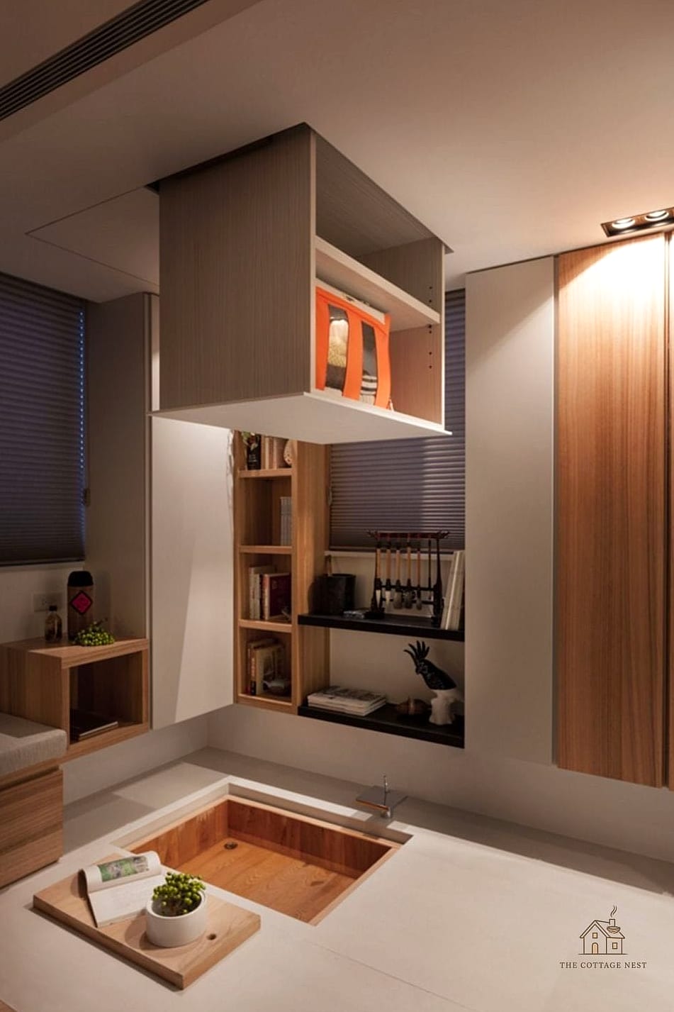 25 Clever Down Ceiling Design Bedrooms Ideas for Every Style 21 Down Ceiling with Hidden Storage Above