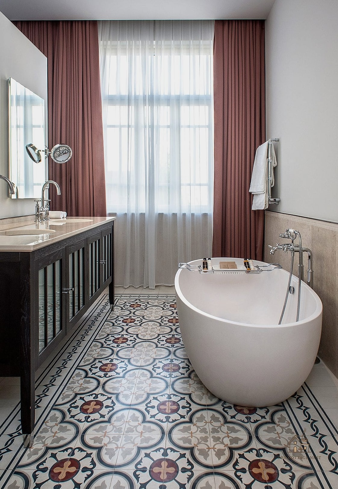 30 Cozy Shower Tile Ideas Worth Pinning 21 Encaustic Cement Tile Floor