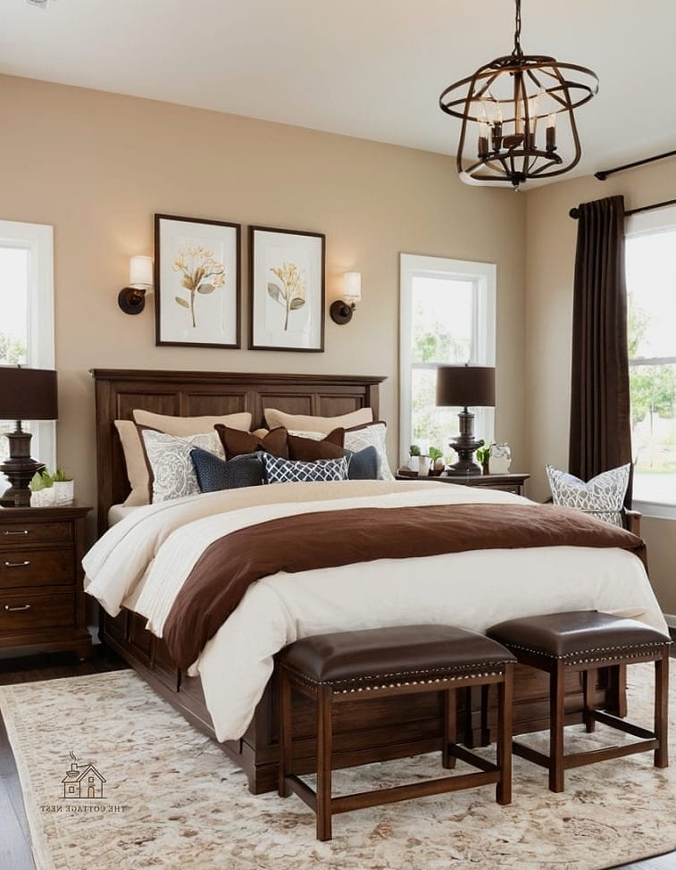 Espresso Brown and Cream