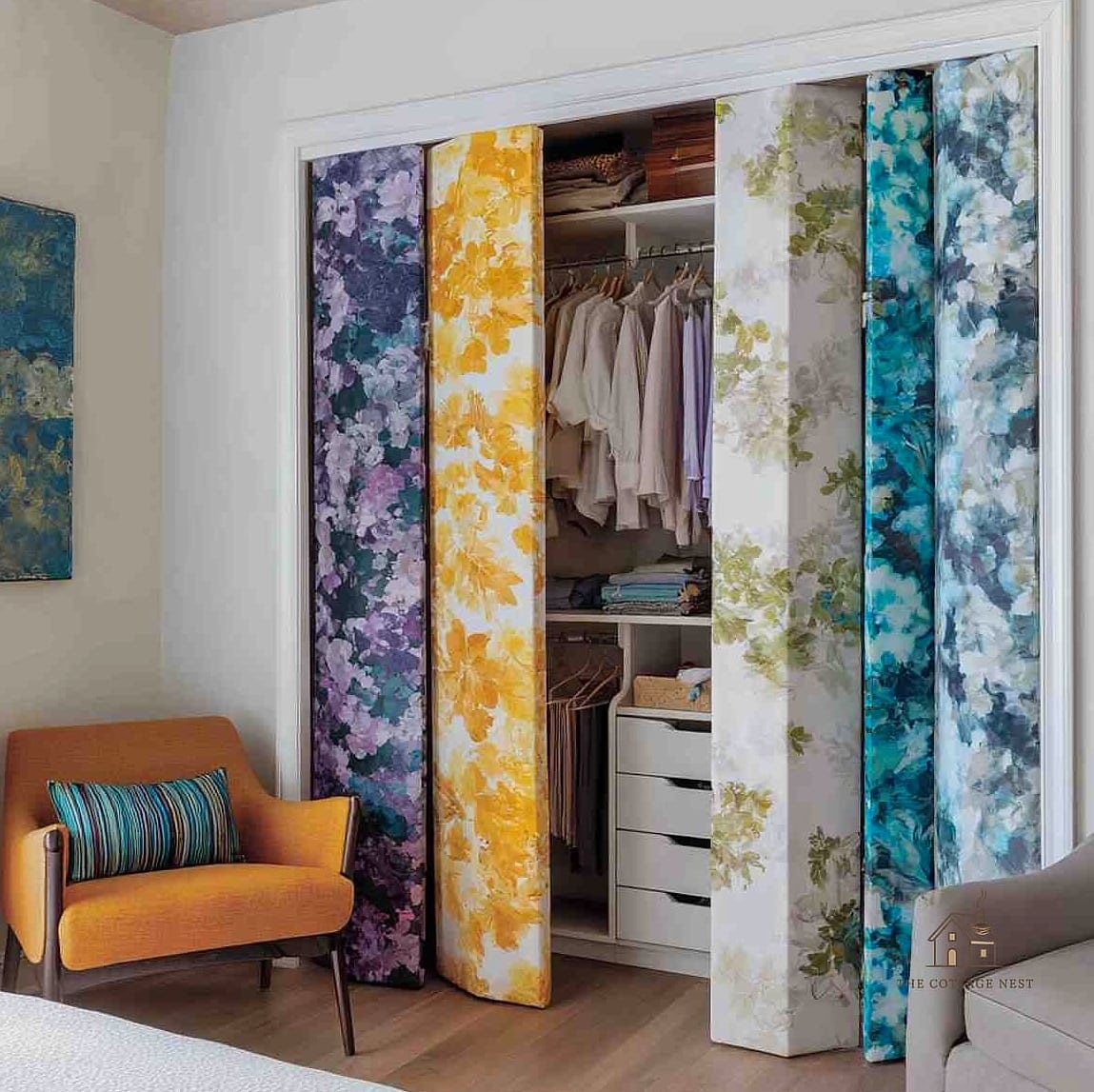 Fabric Room Divider Screen