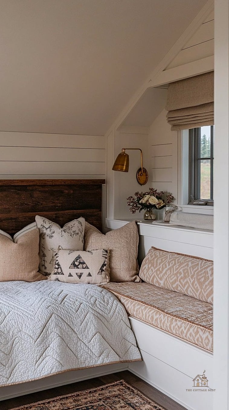 25 Gorgeous Bed Inside Closet Ideas That Are Totally Doable 11 Farmhouse Style Nook with Shiplap Walls