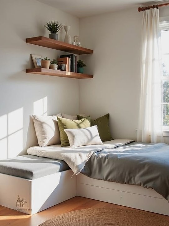 Farmhouse-Style Corner Bed