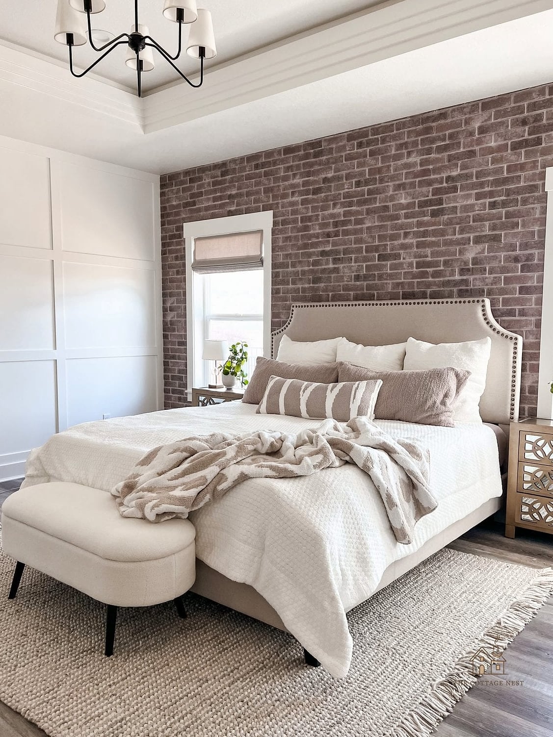35 Chic Bedroom Feature Wall Ideas for a Beautiful Home 33 Faux Leather or Suede Panels