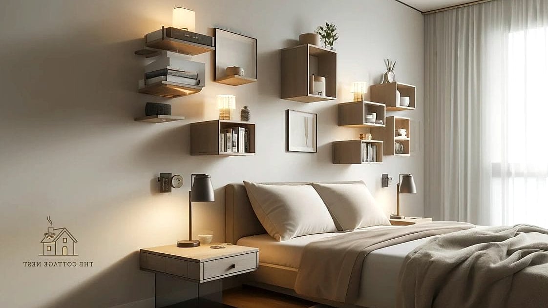 15 Brilliant Stockholm Style Bedroom to Copy Right Now 6 Floating Nightstands for a Lighter Look