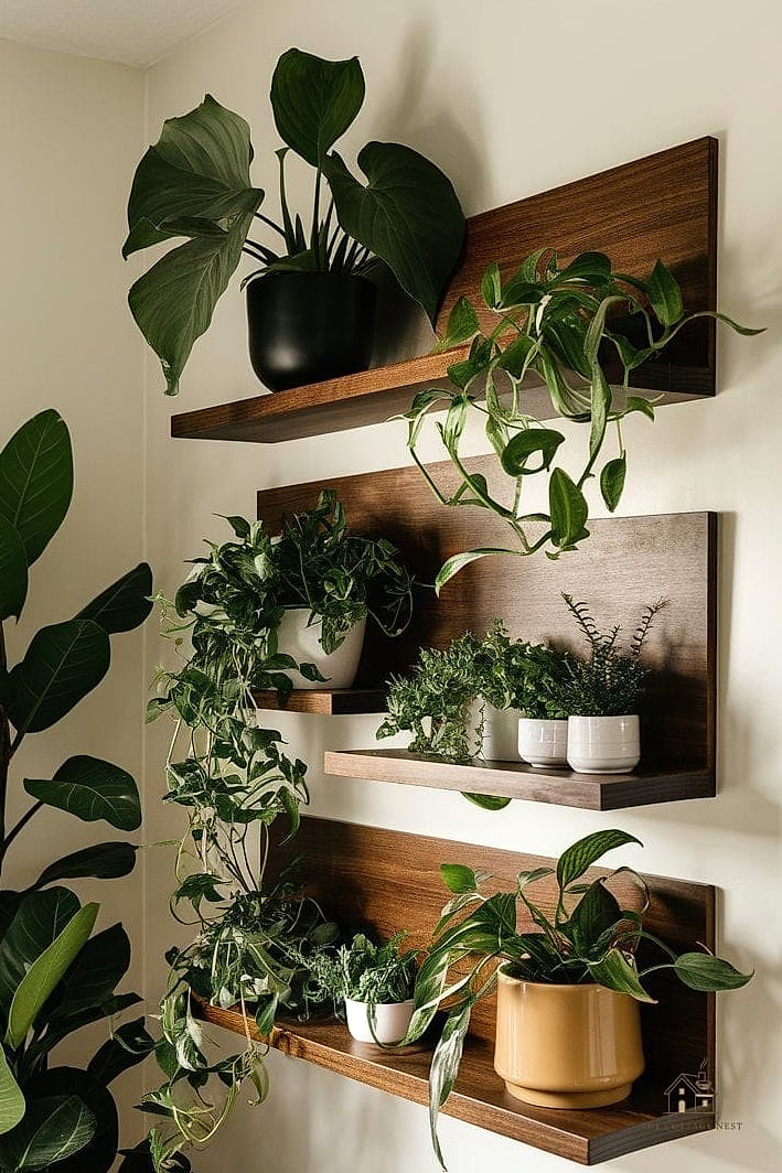 Floating Shelf Plant Ledge