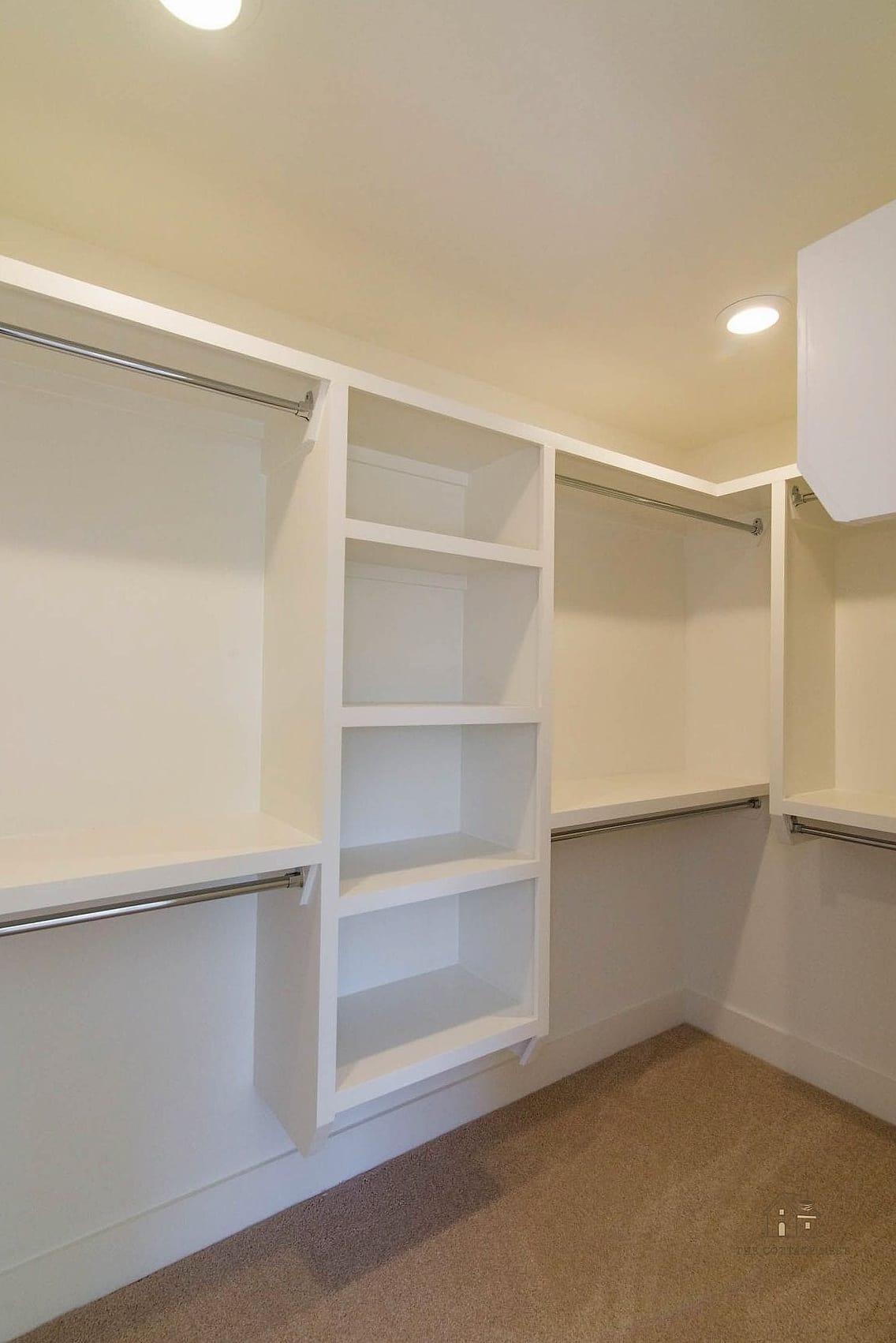 Floating Shelves With Hanging Rod Combo