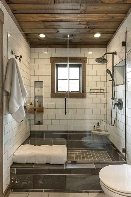 40 Cozy Walk In Shower With Wall No Door Worth Pinning 25 Floor to Ceiling Tile in a Single Color