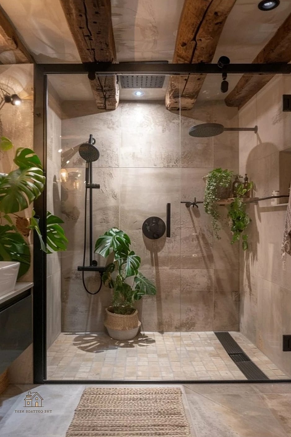 30 Cozy Shower Tile Ideas Worth Pinning 16 Floor-to-Ceiling Handmade Brick Tile