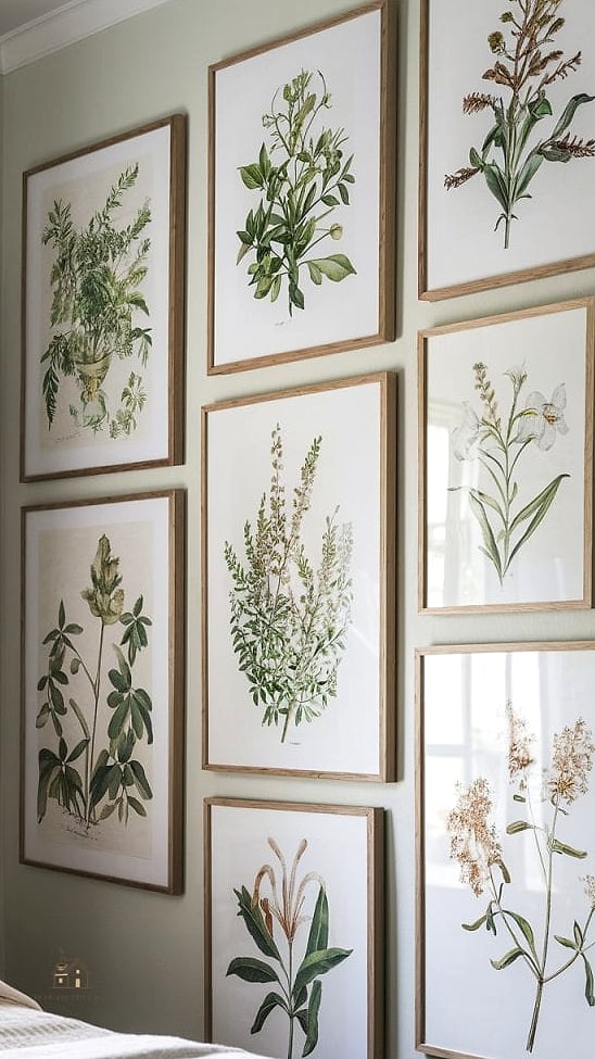 23 Creative Bedroom Wall Decor Above Bed That Will Inspire You 14 Framed Botanical Pressed Leaves