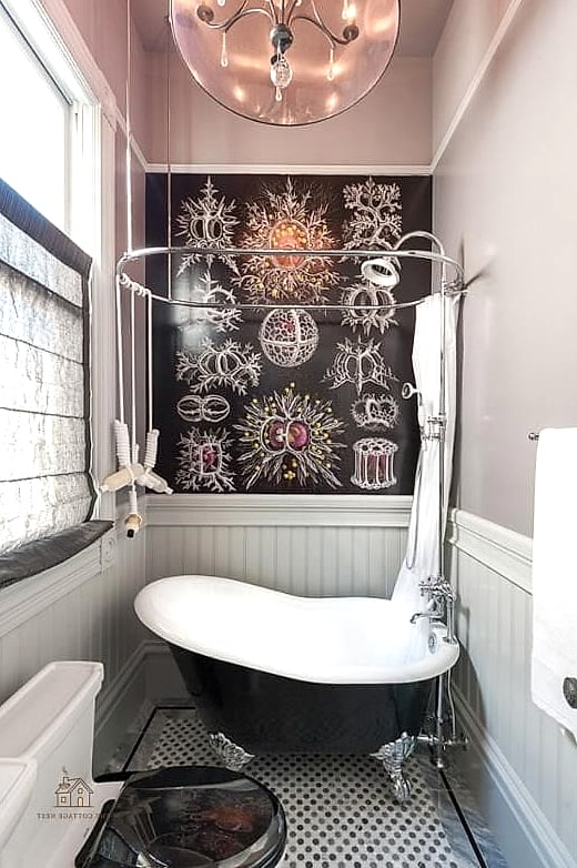 35 Chic Back Of Toilet Decor Ideas for a Beautiful Home 32 Framed Chalkboard or Sign
