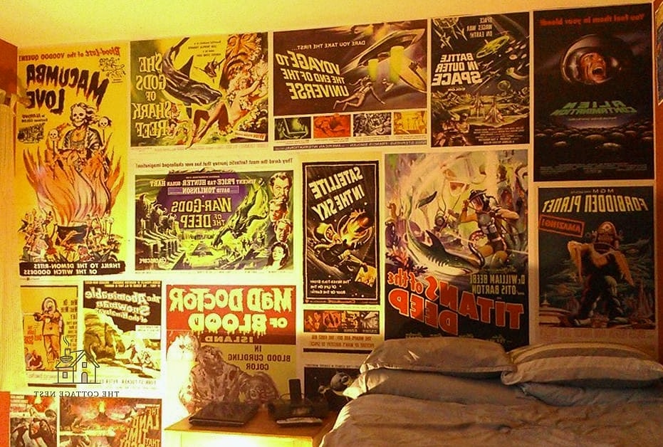 45 Creative Bedroom Wall Decor Ideas That Will Inspire You 23 Framed Movie or Concert Posters