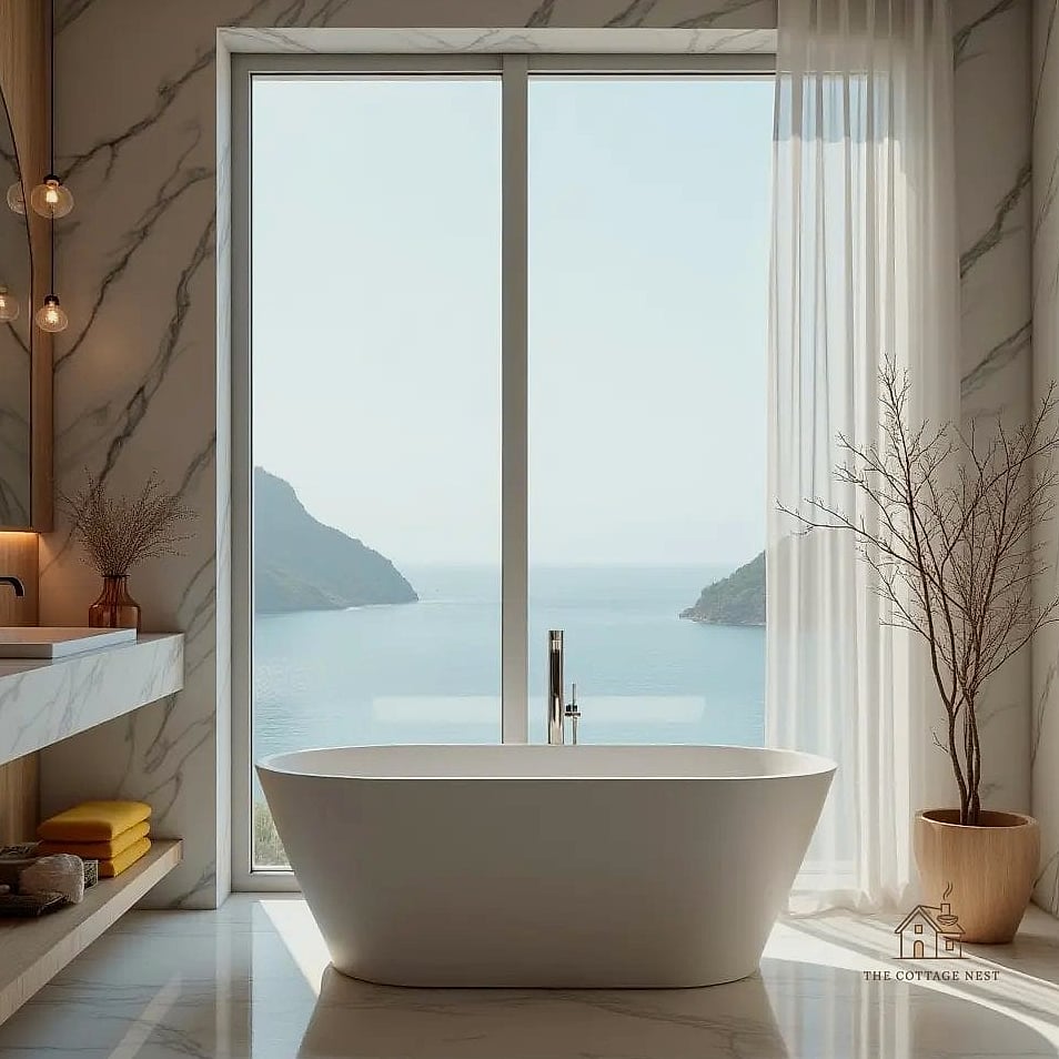 15 Stunning Tub Next To Shower Ideas You'll Absolutely Love 2 Freestanding Tub Beside a Glass Walk-In Shower