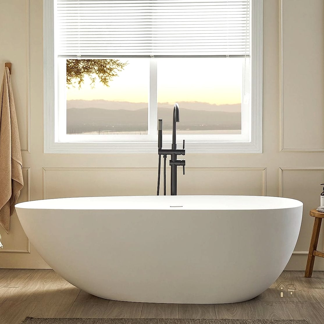 15 Stunning Tub Next To Shower Ideas You'll Absolutely Love 9 Freestanding Tub Under a Window, Shower Along the Side Wall