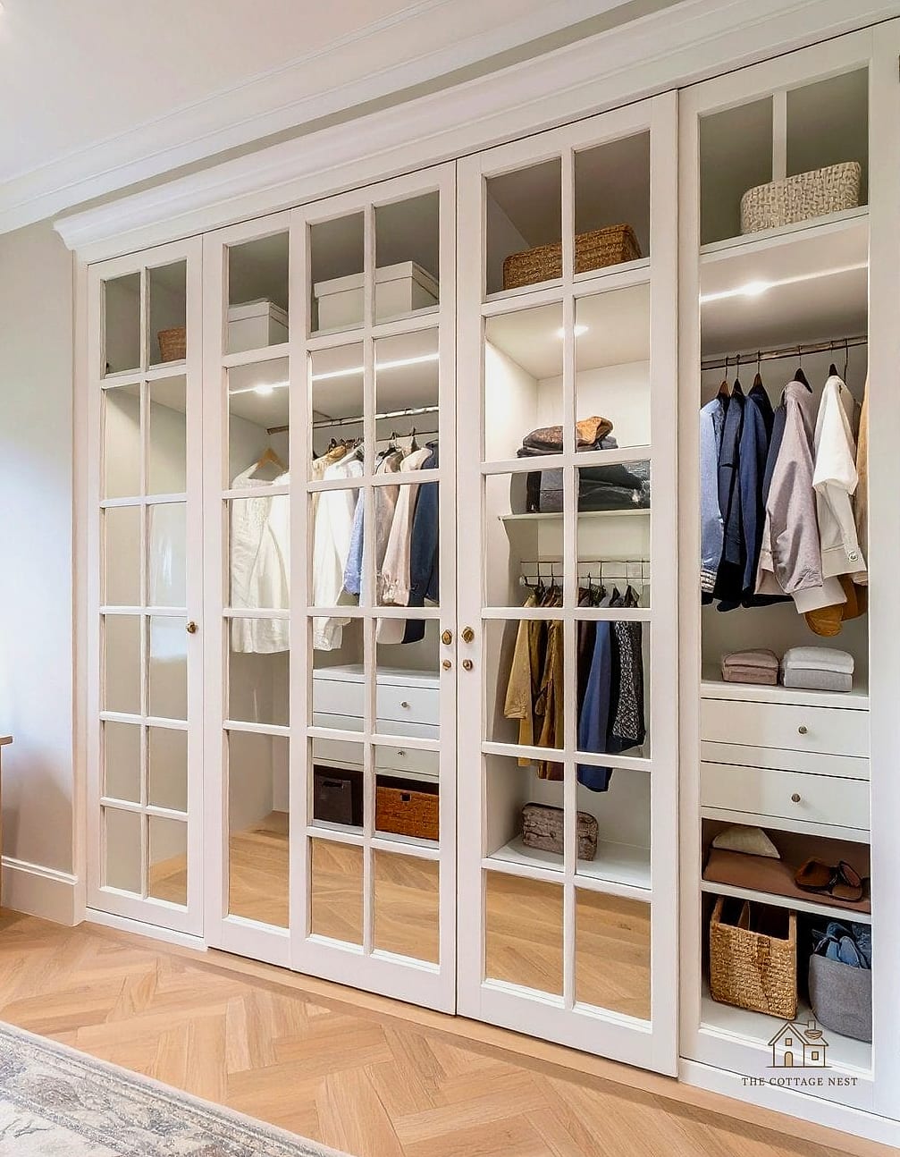 French Doors for a Walk-In Closet